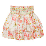 Girls All Over Tier Flare Skirt-Pink front
