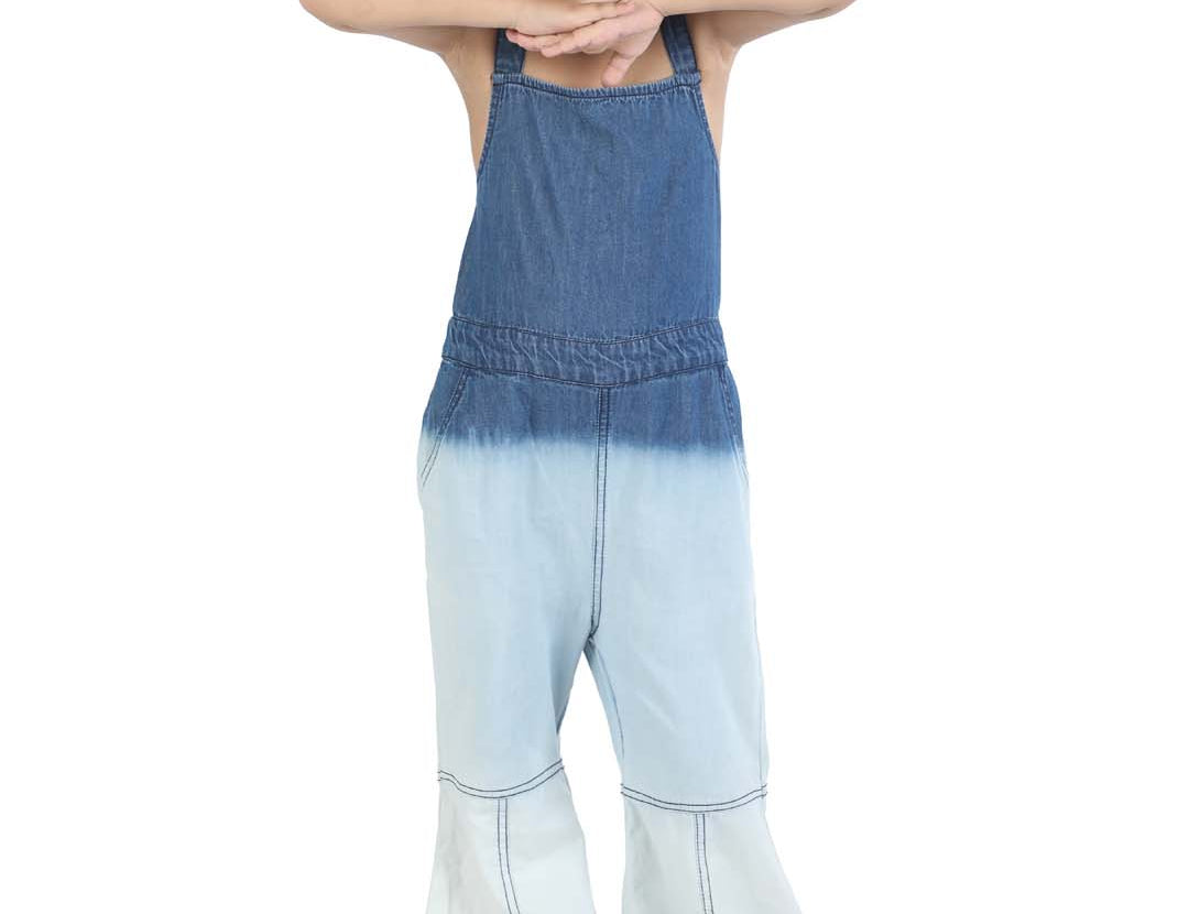 Elegent junior Ombray Effect Blue Denim Jumpsuit for Girls
