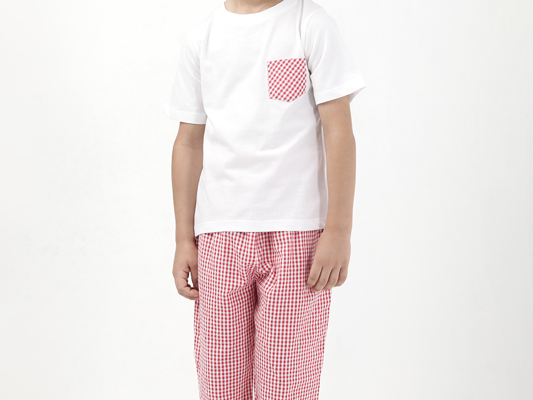 Comfy Cotton Nightwear for Boys-pink