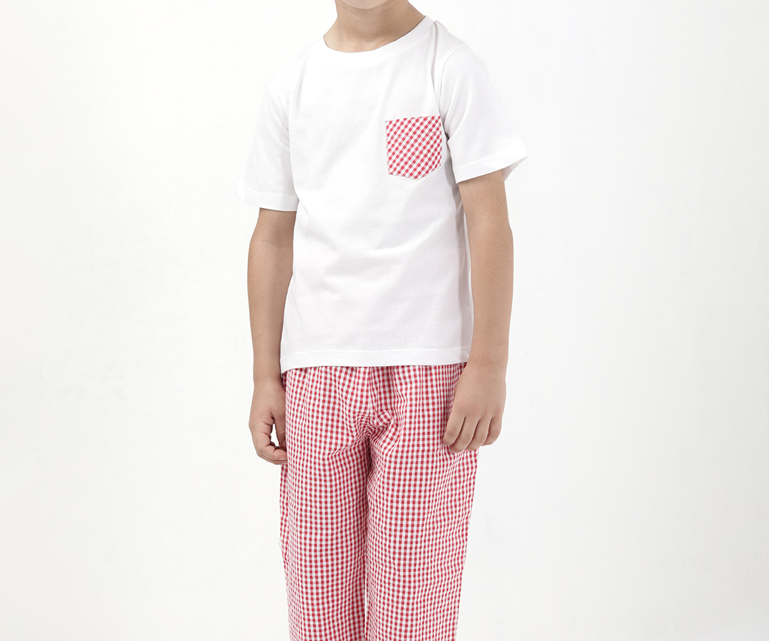 Comfy Cotton Nightwear for Boys-pink