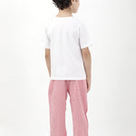 Comfy Cotton Nightwear for Boys-pink back view