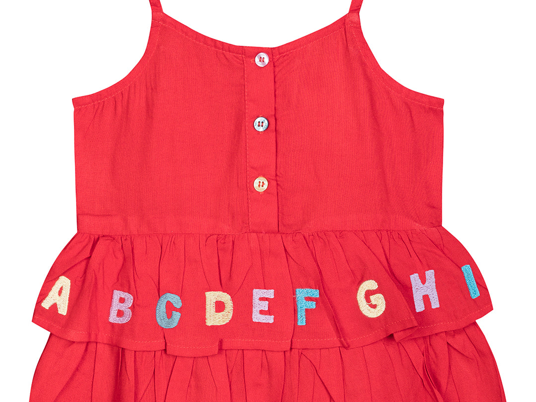 Alphabetic Embroidered Tier Top