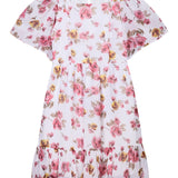 Girls All Over Floral Georgette A-Line Dress front 