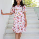 Girls All Over Floral Georgette A-Line Dress
