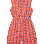 All Over Printed Basic Playsuit front view