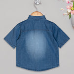 Boys Blue Denim Shirt back