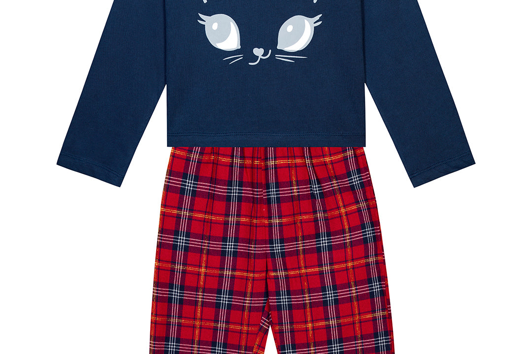 Whimsical Printed T-shirt with Pyjamas Night Suit