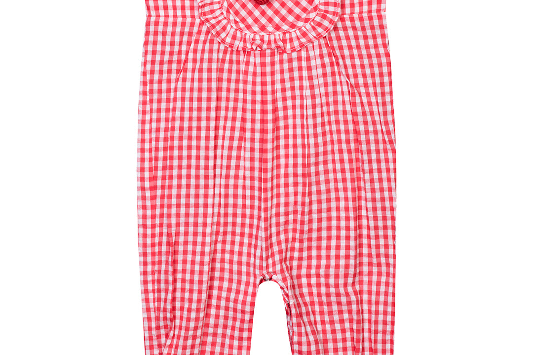 Crochet Checkered Jumpsuit