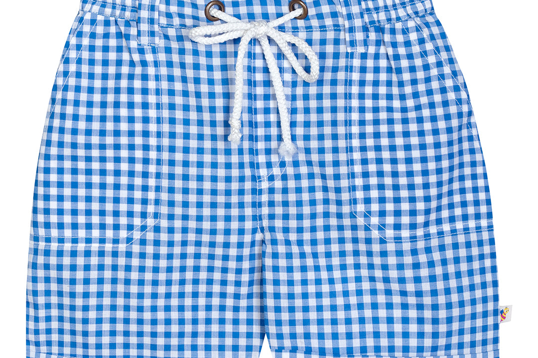 Boys Trendy Checked Style Shorts  - Stylish & Breathable  front view