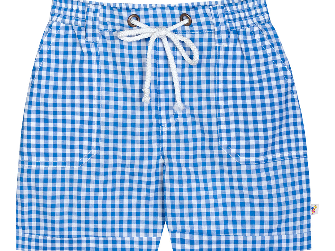 Boys Trendy Checked Style Shorts  - Stylish & Breathable  front view