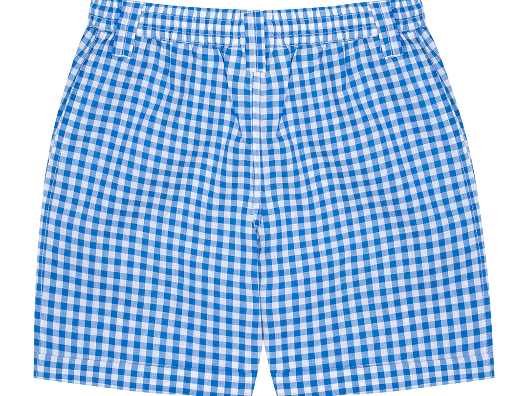 Boys Trendy Checked Style Shorts  - Stylish & Breathable Back